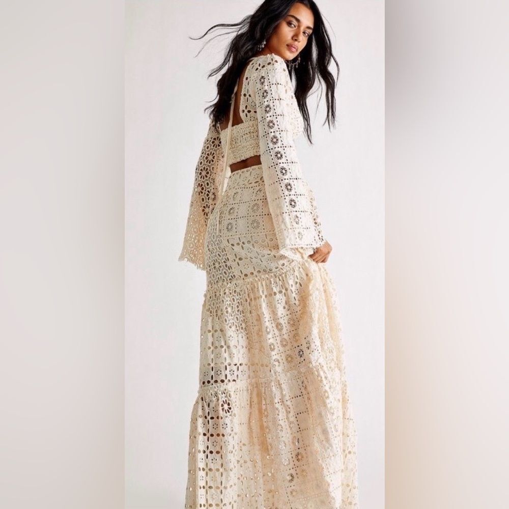 Free People Yesenia Crochet Maxi Skirt Set - Picture 3 of 8